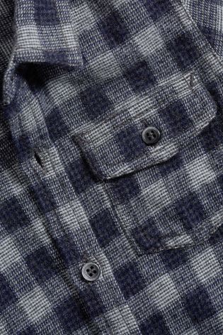 Grey Brushed Check Shirt (3mths-6yrs)